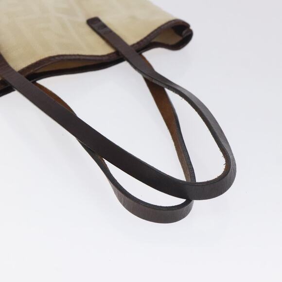 FENDI Zucca Canvas Hand Bag Beige Brown - Picture 7 of 11